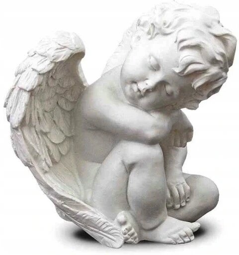 Ангел з крилами 10 см білий Статуетка Бренд Європи від компанії Euromarka - фото 1