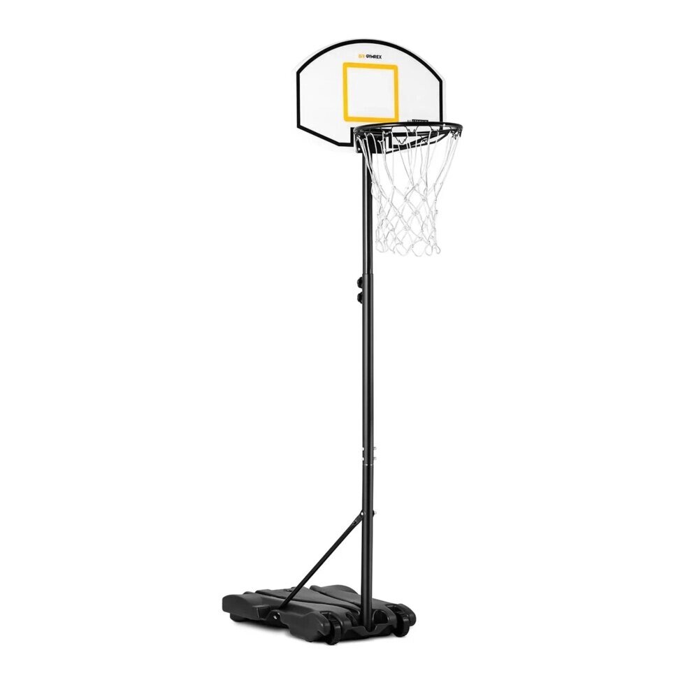 Баскетбольная доска - Стенд - 178-205 см Gymrex EX10230180 Игровые ворота с мячем (-) від компанії Euromarka - фото 1