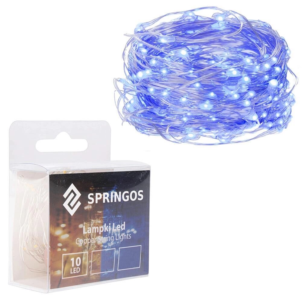 Батарея світлодіодні лампи 10 led_x000D_ Springos CL0003 (5907719400211_x000D_) від компанії Euromarka - фото 1