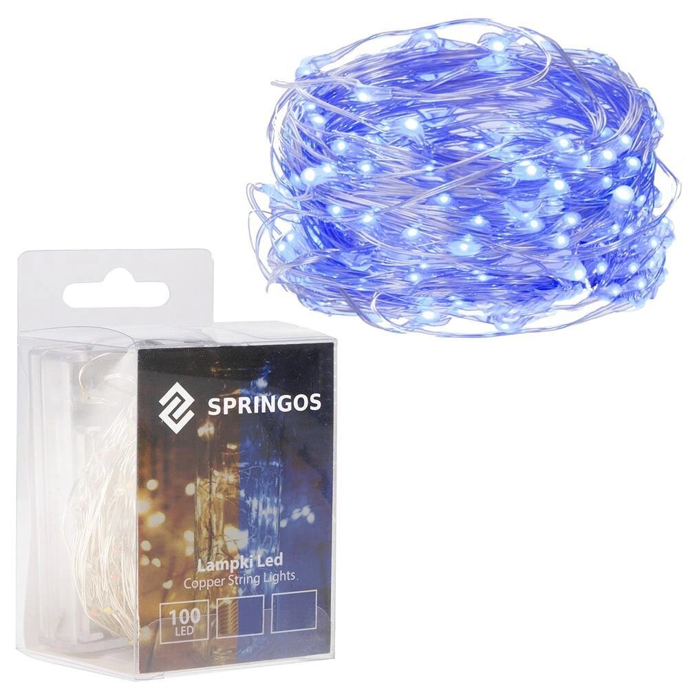 Батарея світлодіодні лампи 100 led_x000D_ Springos CL0020 (5907719400396_x000D_) від компанії Euromarka - фото 1