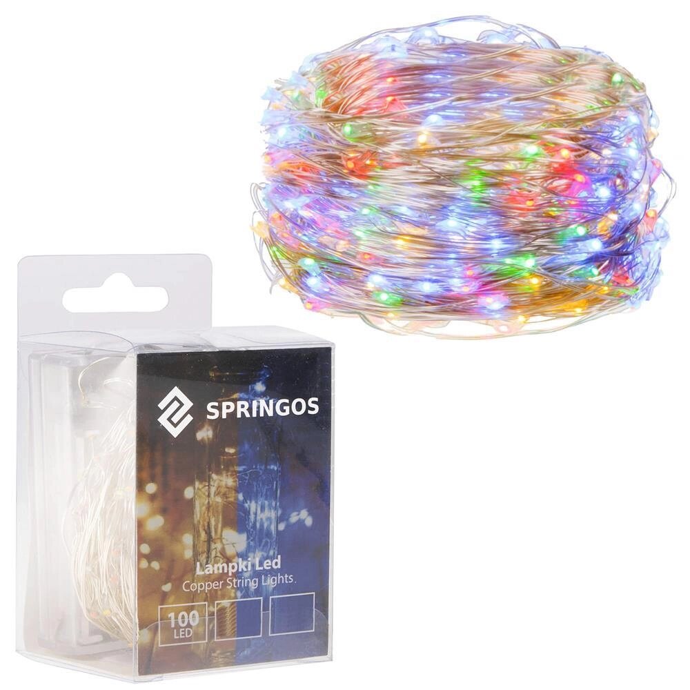 Батарея світлодіодні лампи 100 led_x000D_ Springos CL0021 (5907719400402_x000D_) від компанії Euromarka - фото 1