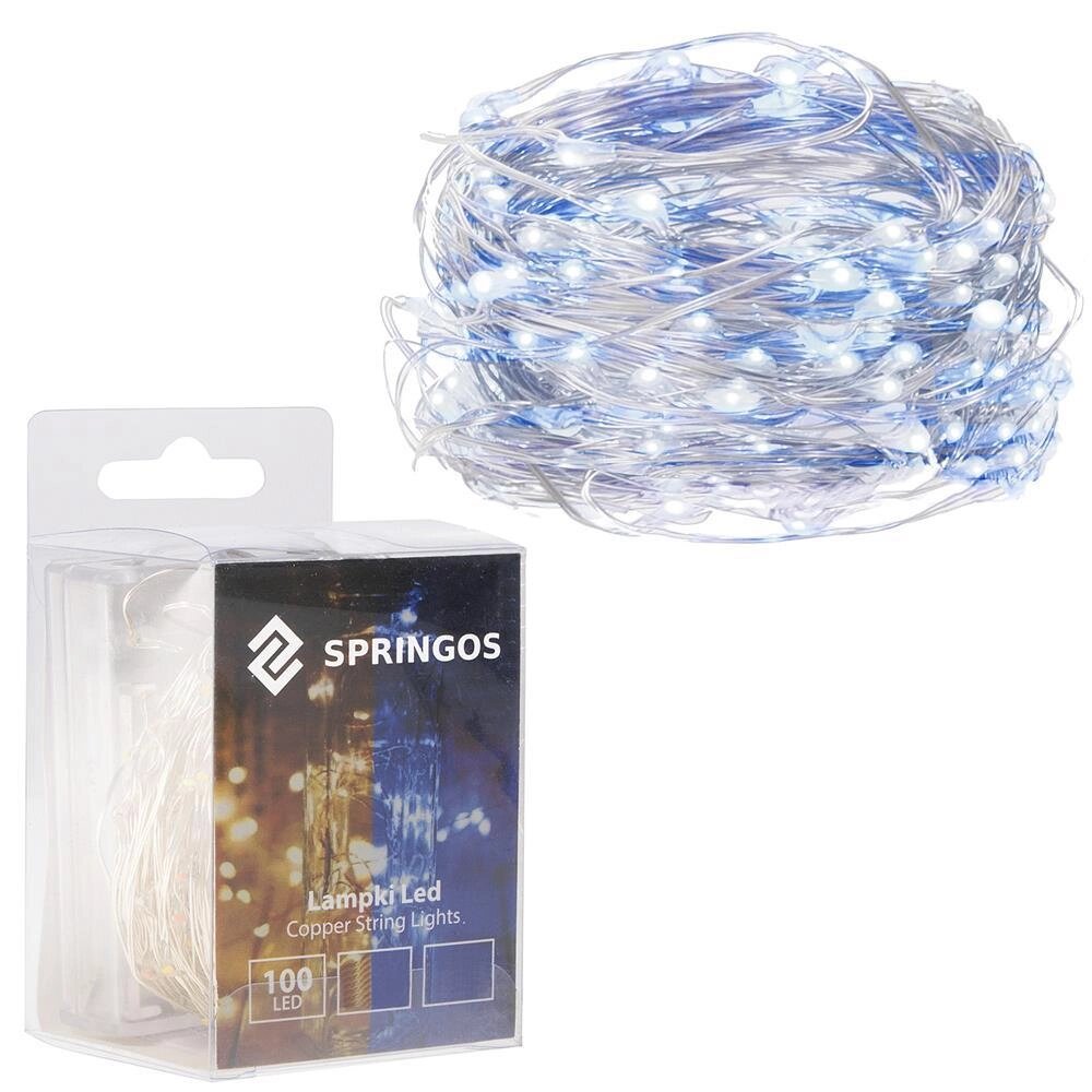 Батарея світлодіодні лампи 100 led_x000D_ Springos CL0022 (5907719400419_x000D_) від компанії Euromarka - фото 1