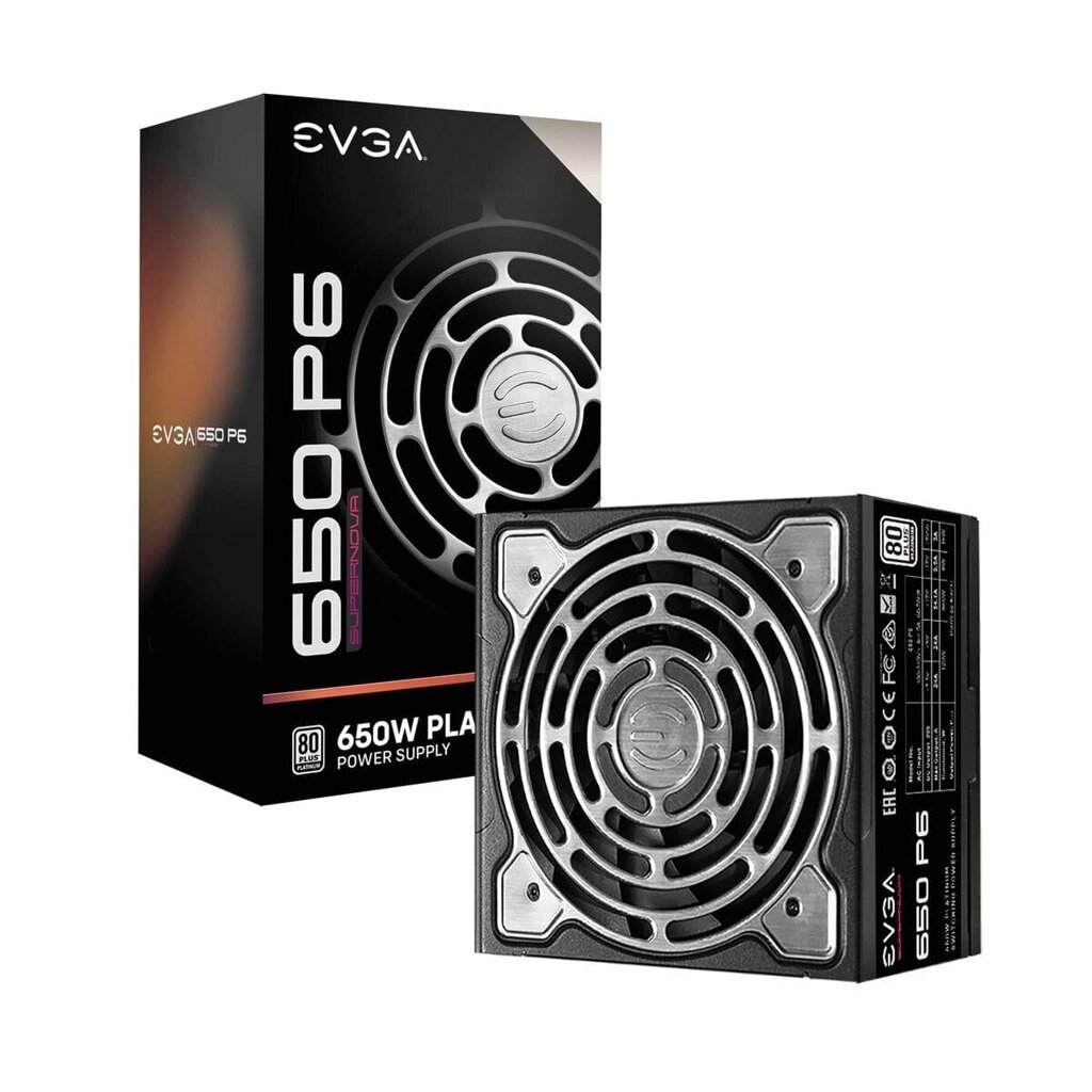 Блок живлення Evga Supernova 650 P6 Black 650 Вт Модульний від компанії Euromarka - фото 1