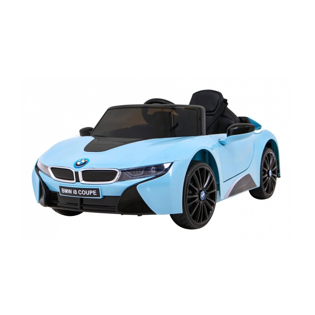 BMW I8 Lift Battery Car Синій + Пульт дистанційного керування + Безплатний запуск + 3-точкові ремені від компанії Euromarka - фото 1