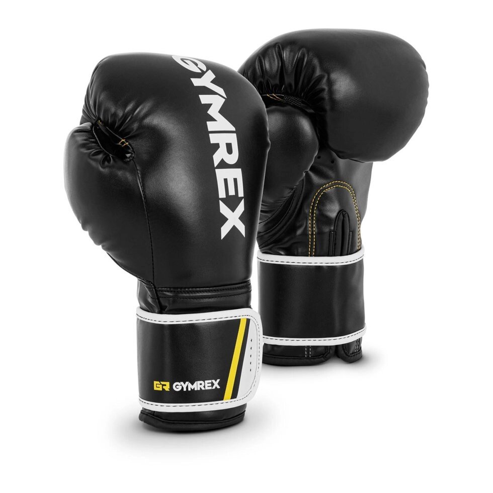 Бокс -рукавички - 10 унцій - чорний Gymrex (-) від компанії Euromarka - фото 1