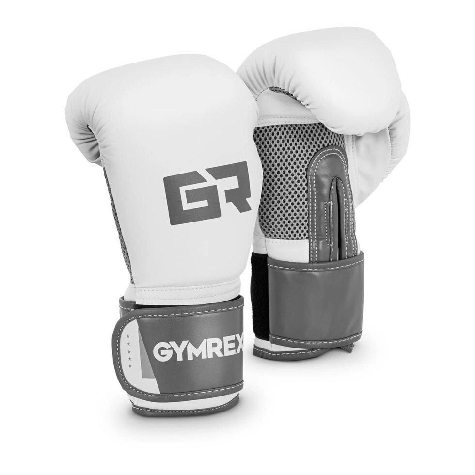 Бокс -рукавички - 10 унцій - світло -сірий металевий Gymrex (-) від компанії Euromarka - фото 1