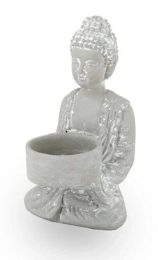Будда Figurine з Tealight K. сірий свічник Статуетка Бренд Європи від компанії Euromarka - фото 1