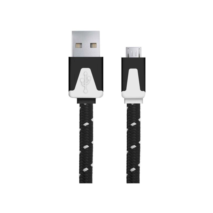 Чорний кабель micro usb 2.0 a-b кабель EB176K від компанії Euromarka - фото 1