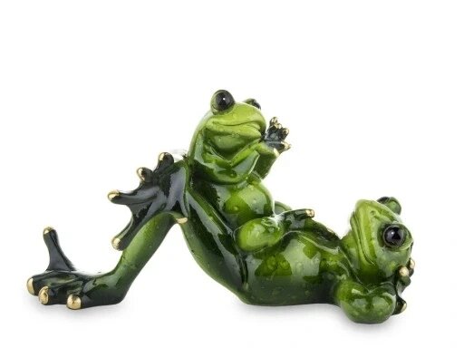 Декоративна Figurine жаба żabka з Baby 8x15x8c Статуетка Бренд Європи від компанії Euromarka - фото 1