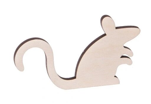 Дерев'яна іграшка миша миші декупаж Статуетка Бренд Європи від компанії Euromarka - фото 1