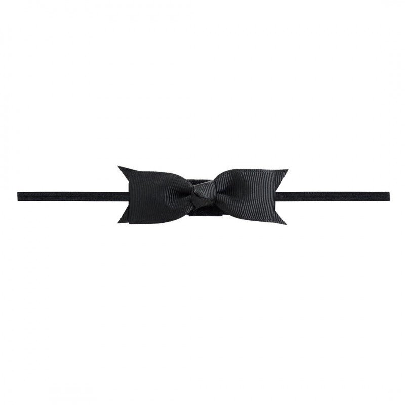 Дитяча пов'язка на голову Baby Small Bow Black O23P від компанії Euromarka - фото 1