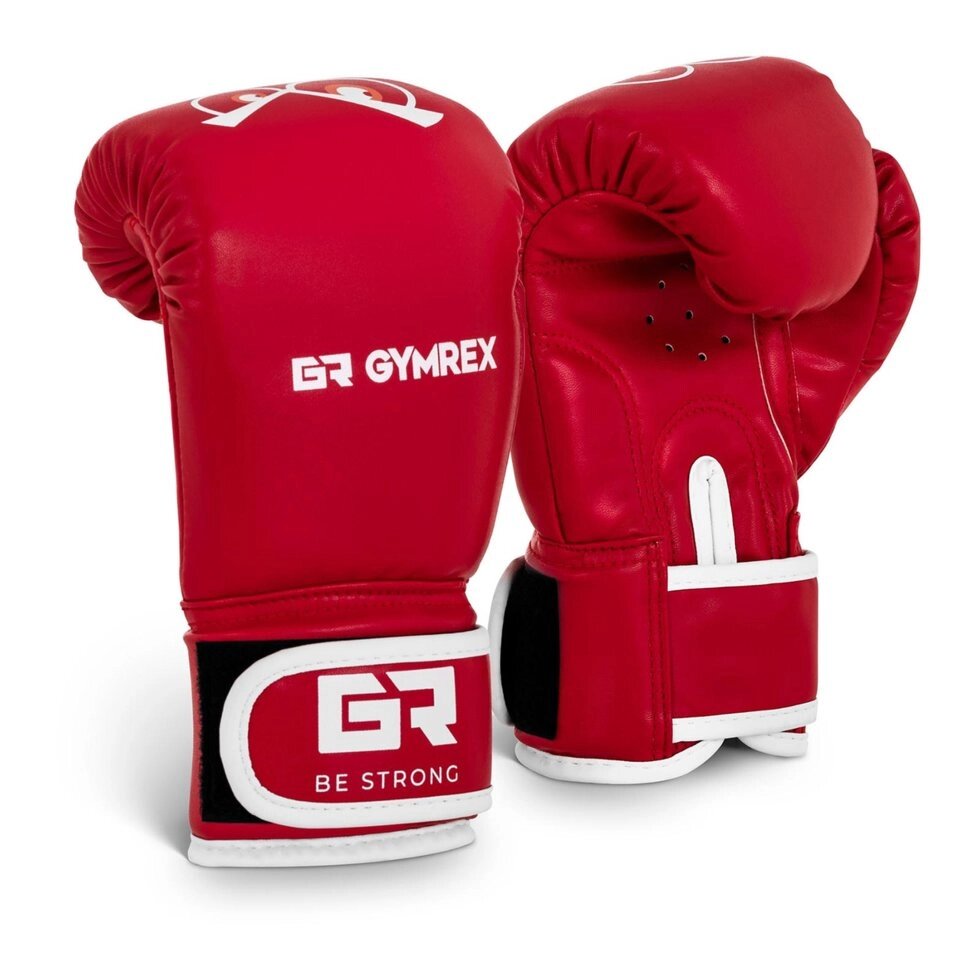 Дитячі боксерські рукавички - червоні - 4 унції Gymrex (-)} від компанії Euromarka - фото 1