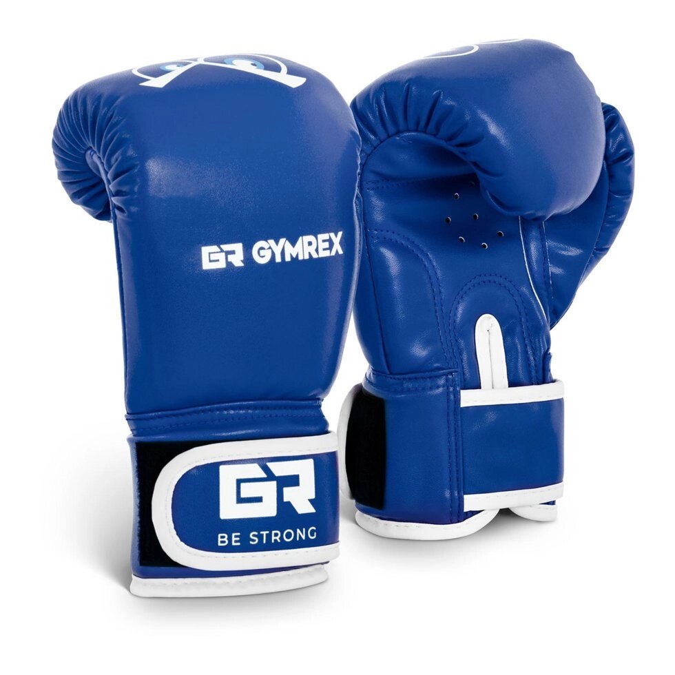 Дитячі боксерські рукавички - сині - 4 унції Gymrex (-)} від компанії Euromarka - фото 1
