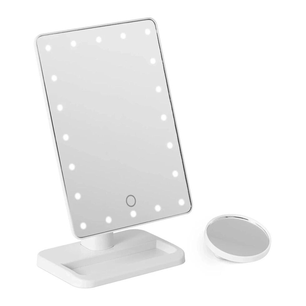 Дзеркало макіяжу - світлодіод - 22,5 x 18,5 см - спікер physa EX10040358 косметичні дзеркала ( -) від компанії Euromarka - фото 1