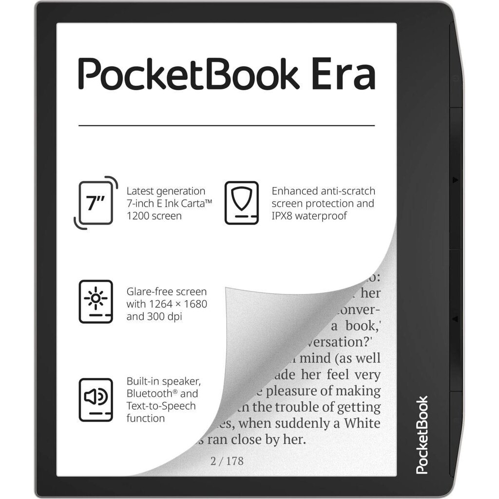 Електронна книга Pocketbook 700 Era Silver Multicolor Black/Silver 16 ГБ 7 дюймів від компанії Euromarka - фото 1