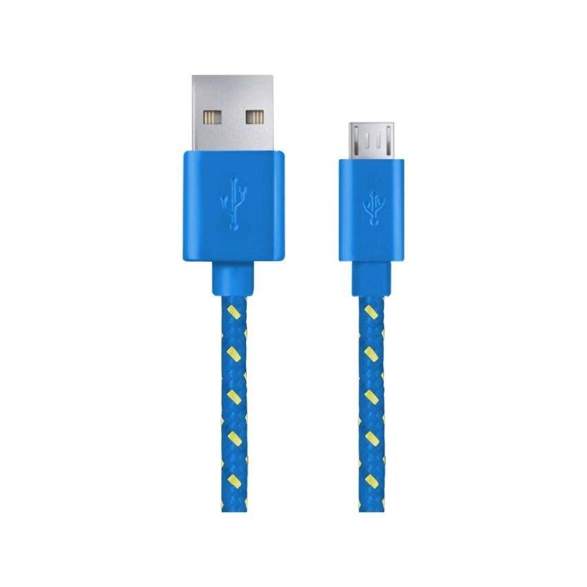 Esperanza кабель micro usb 2.0 a-b м/м 1.0 м плетений жовтий EB175BY від компанії Euromarka - фото 1