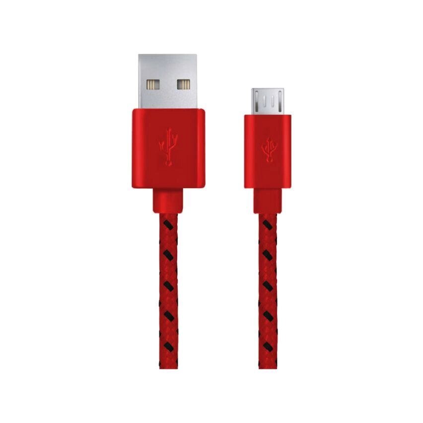 Esperanza кабель micro usb 2.0 a-b m/m 1.0 m плоске обплетення жовтий EB175RB від компанії Euromarka - фото 1