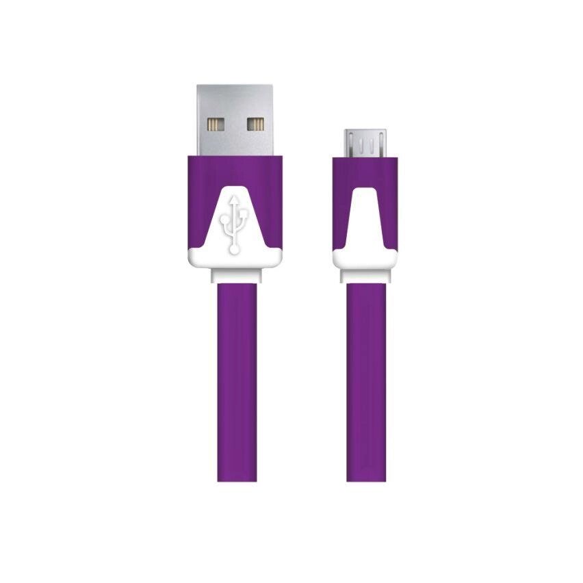 Esperanza кабель micro usb 2.0 a-b m/m 1.0 m жовтогарячий прозорий EB183V від компанії Euromarka - фото 1