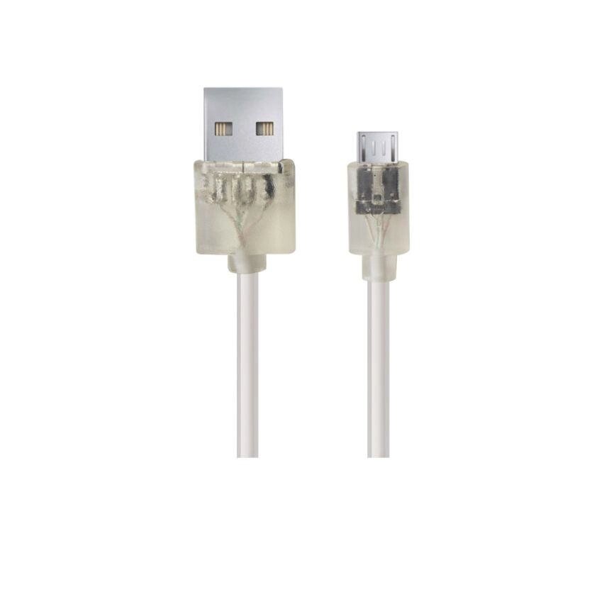 Esperanza кабель micro usb 2.0 a-b m/m 1.5 m червоний прозорий EB184W від компанії Euromarka - фото 1