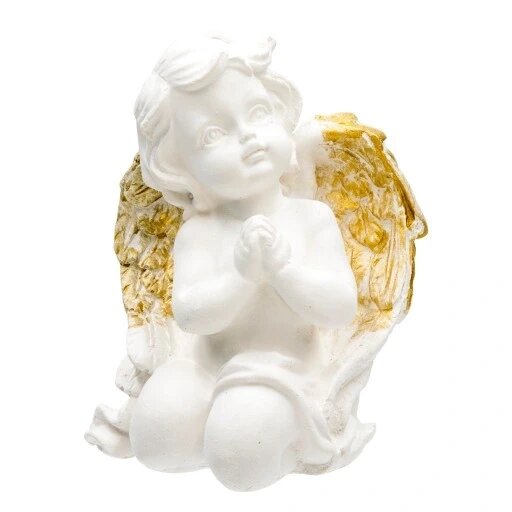 Figurine Gold Closed Angel Gypsus Gybric Статуетка Бренд Європи від компанії Euromarka - фото 1