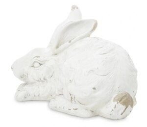 Figurine кролик орнамент садові тераса білий зайчик O152 Статуетка Бренд Європи