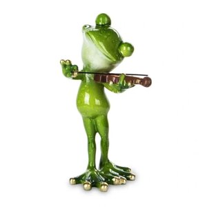 Figurine жаба Малюнок зелена жаба зі скрипкою Статуетка Бренд Європи