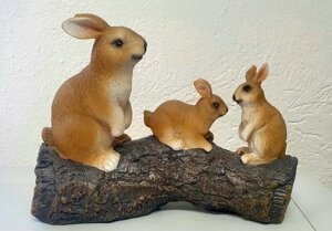 Фігурка кролики коричневих кроликів Статуетка Бренд Європи