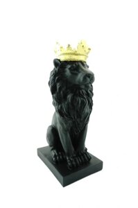 Фігурка лев прикраси в чорній ліонської короні Статуетка Бренд Європи