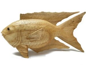 Фігурка скульптура риб деревина суара по ремесел 33см Статуетка Бренд Європи