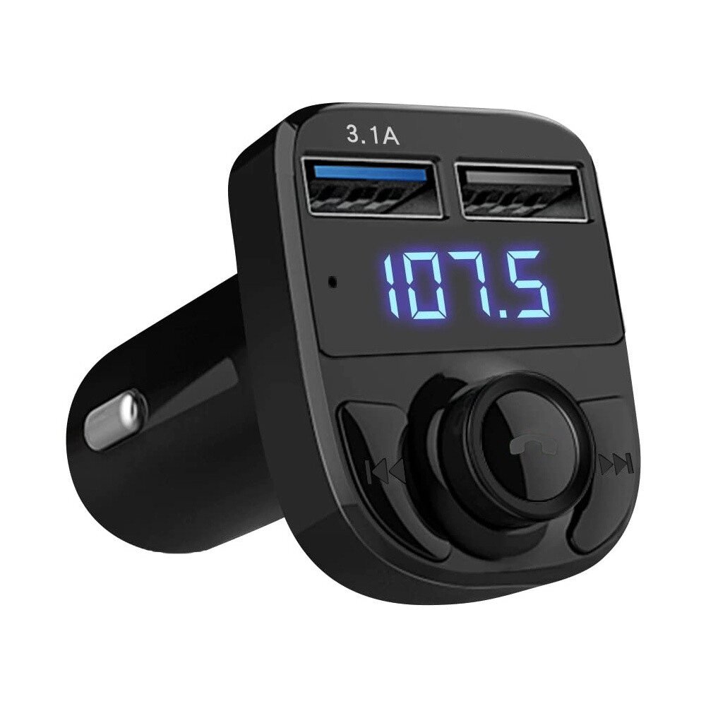 FM-передавач sd mp3 Bluetooth зарядний пристрій 2xUSB 10041 від компанії Euromarka - фото 1