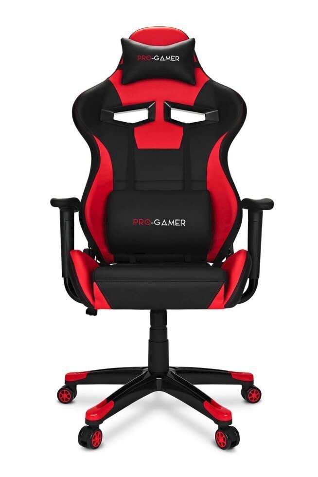 Геймерське комп'ютерне крісло AGURI для гравця червоний від компанії Euromarka - фото 1