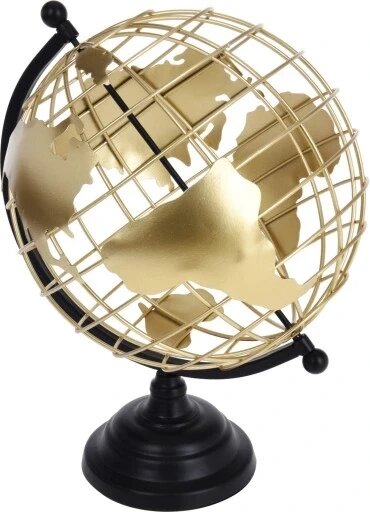 Глобус декоративні ажурні прикраси метал 36 см Статуетка Бренд Європи від компанії Euromarka - фото 1