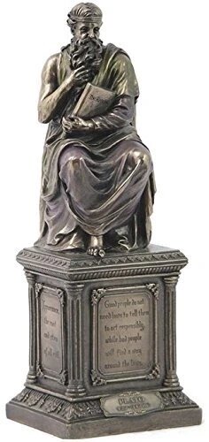 Грецький філософ Plato Veronese WU75525V4 Статуетка Бренд Європи від компанії Euromarka - фото 1