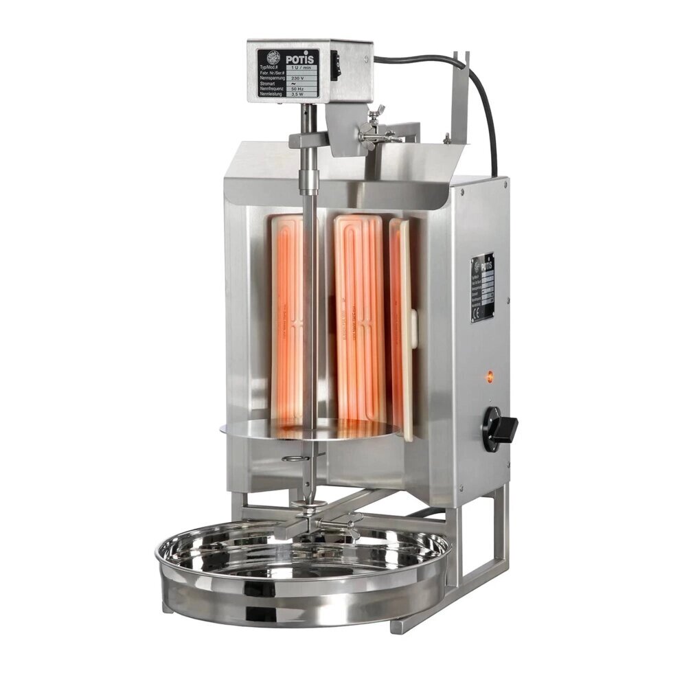 Hebab Toaster - 3000 W - 7 кг м'яса POTIS EX10430011 Вертикальні грилі ( -) від компанії Euromarka - фото 1