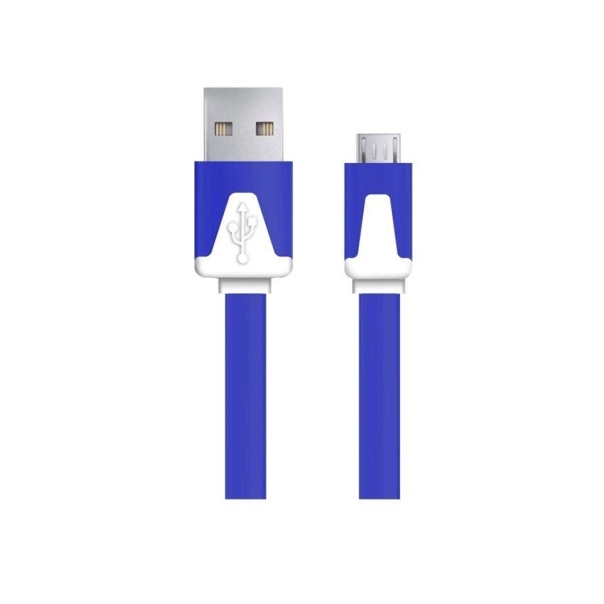 Кабель esperanza micro usb 2.0 a-b m/m 1.0 m плоский фіолетовий EB183DB від компанії Euromarka - фото 1