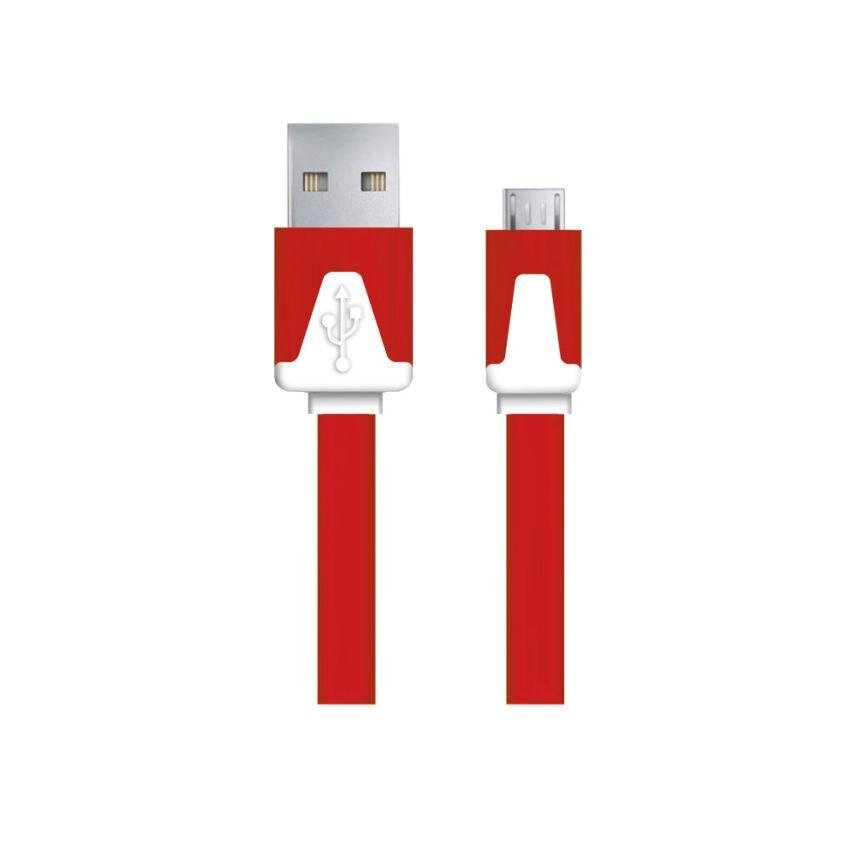 Кабель esperanza micro usb 2.0 a-b m/m 1.0 m плоский темно-синій EB182R від компанії Euromarka - фото 1