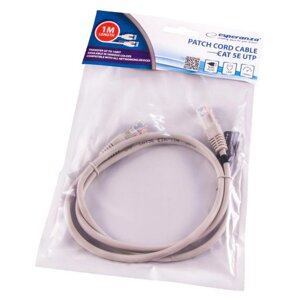 Кабель utp cat 5e patchcord 1m червоний EB273E