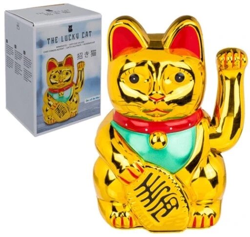 Кішка щастя Maneki Neko великий 21см XL подарунок Статуетка Бренд Європи від компанії Euromarka - фото 1