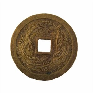 Китайская монета богатство счастья 4.5см Фэн-шуй Статуэтка Бренд Европы