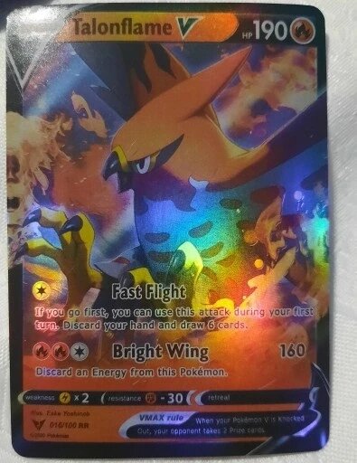 Колекційна карта Legendarna Odblaskowa Karta Pokemon Talonflame Foteleamo від компанії Euromarka - фото 1