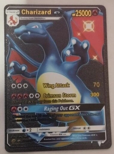 Колекційна карта Pokemon Charizard Black Card High Hp Foteleamo від компанії Euromarka - фото 1