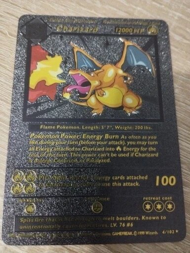 Колекційна карта Pokemon Charizard Black Card High Hp Foteleamo від компанії Euromarka - фото 1