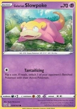 Колекційна карта Pokemon Galarian Slowpoke (Bst 54) 54/163 Foteleamo від компанії Euromarka - фото 1