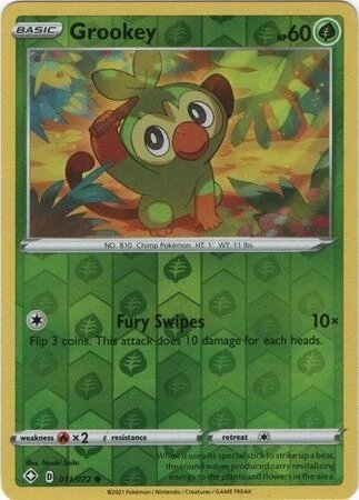 Колекційна карта Shinning Fates Reverse Grookey 11/72 Foteleamo від компанії Euromarka - фото 1