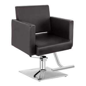 Набір перукарського крісла Physa Bedford коричневий + підставка для ніг з нержавіючої сталі - на гвинтах (