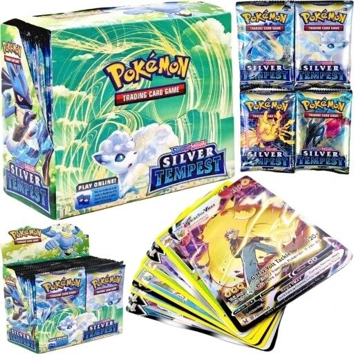 Коробка гральних карт Pokemon Silver Tempest 360 карт TOYS від компанії Euromarka - фото 1