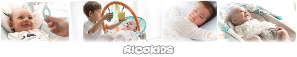 Крісло-гойдалка Ricokids з вібрацією — верес — БЕСПЛАТНА подушка від компанії Euromarka - фото 1