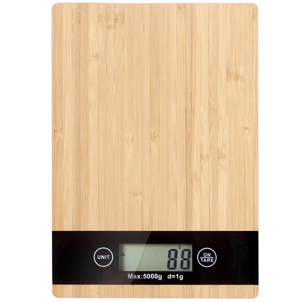Кухонні ваги Bamboo LCD електронні до 5 кг 17099 від компанії Euromarka - фото 1