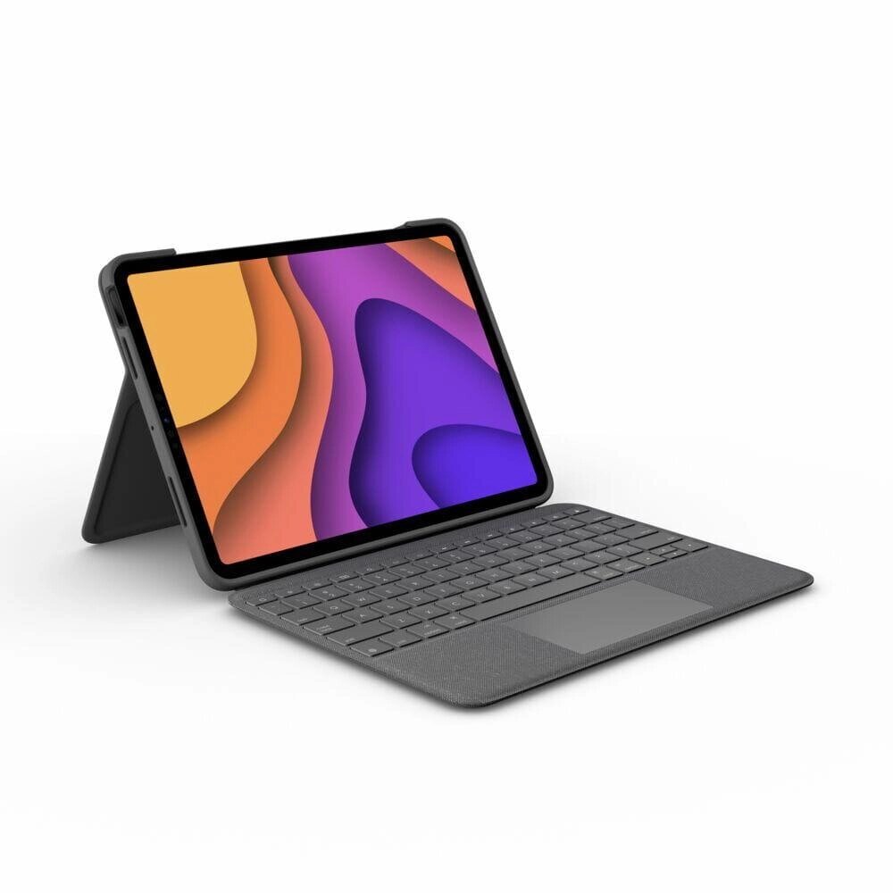 Logitech Ipad Air 2020 Сіра іспанська Qwerty-клавіатура від компанії Euromarka - фото 1