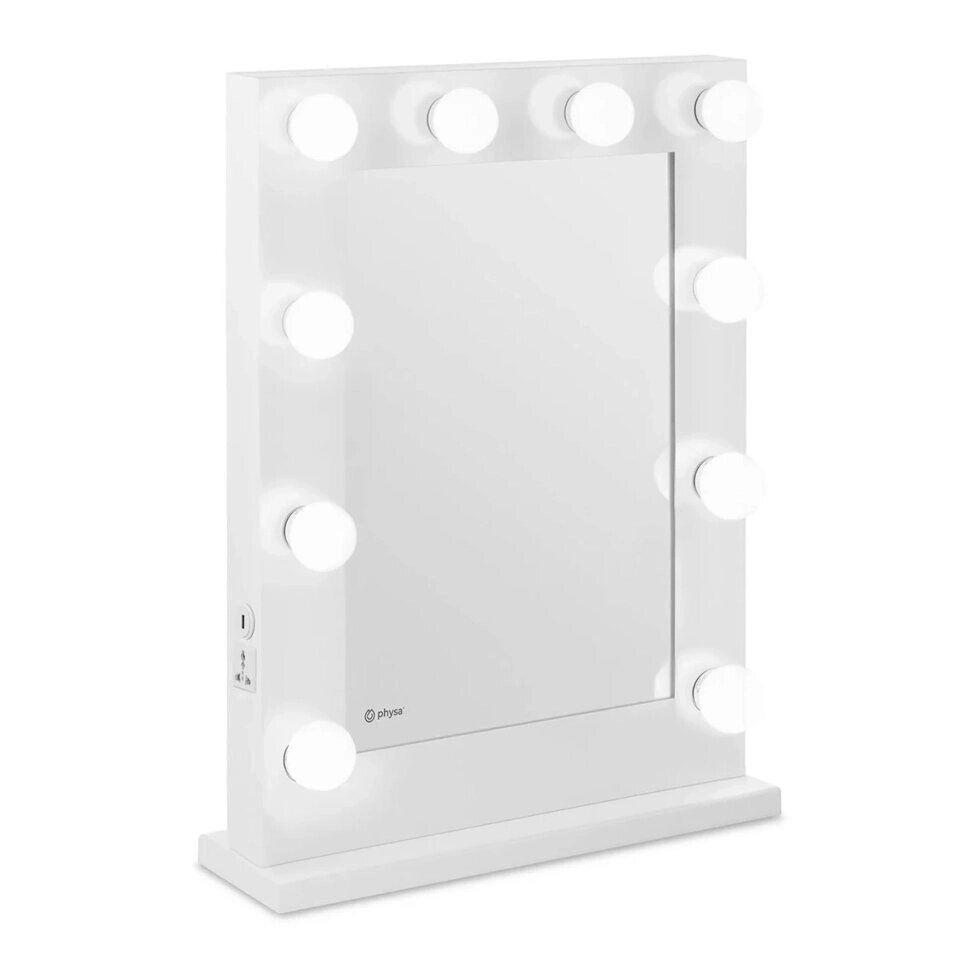 Makeup Mirror - LED - 67,5 x 50,5 см - білі physa EX10040362 косметичні дзеркала ( -) від компанії Euromarka - фото 1